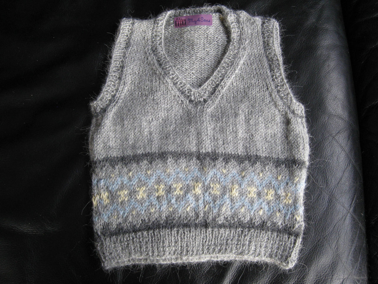 Vests - lovely fairisle designs in 4ply