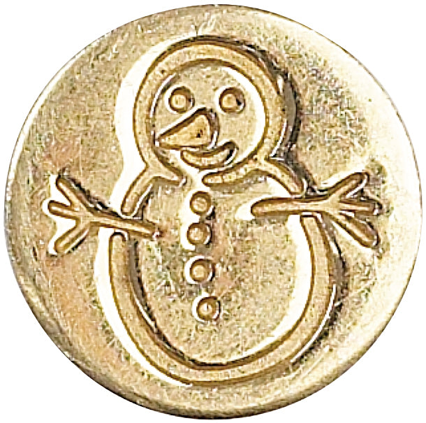 Manuscript Pen Manuscript Decorative Sealing Coin .75" - Snowman