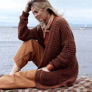 Campsite Waffle Cardigan