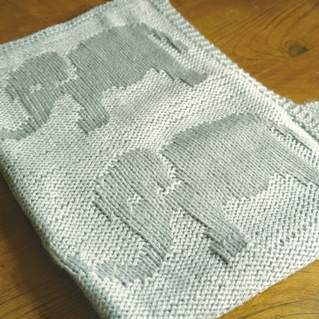 Easy Elephant Baby Blanket
