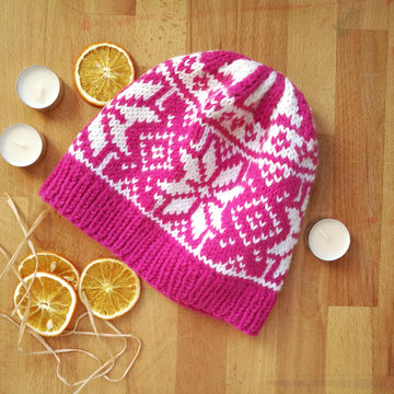 PINK ROSE Beanie