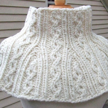 Twisted Cable Neck Warmer & Shoulderette
