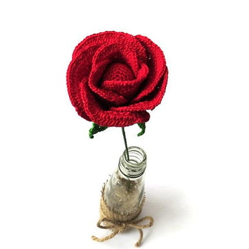 Rose half open bud