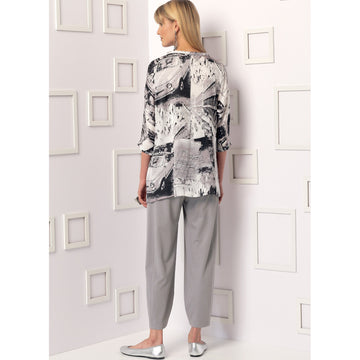Vogue Misses' Sleeveless or Dolman Sleeve Tunics, and Pants with Yoke V9193 - Sewing Pattern