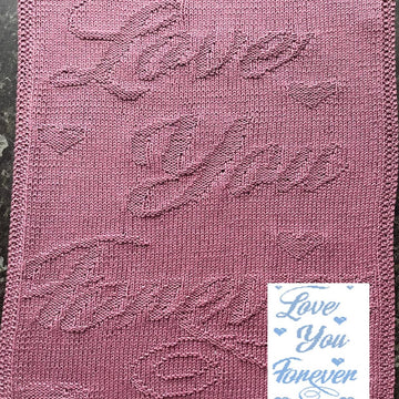 Nr. 874 Love you for ever guest towel