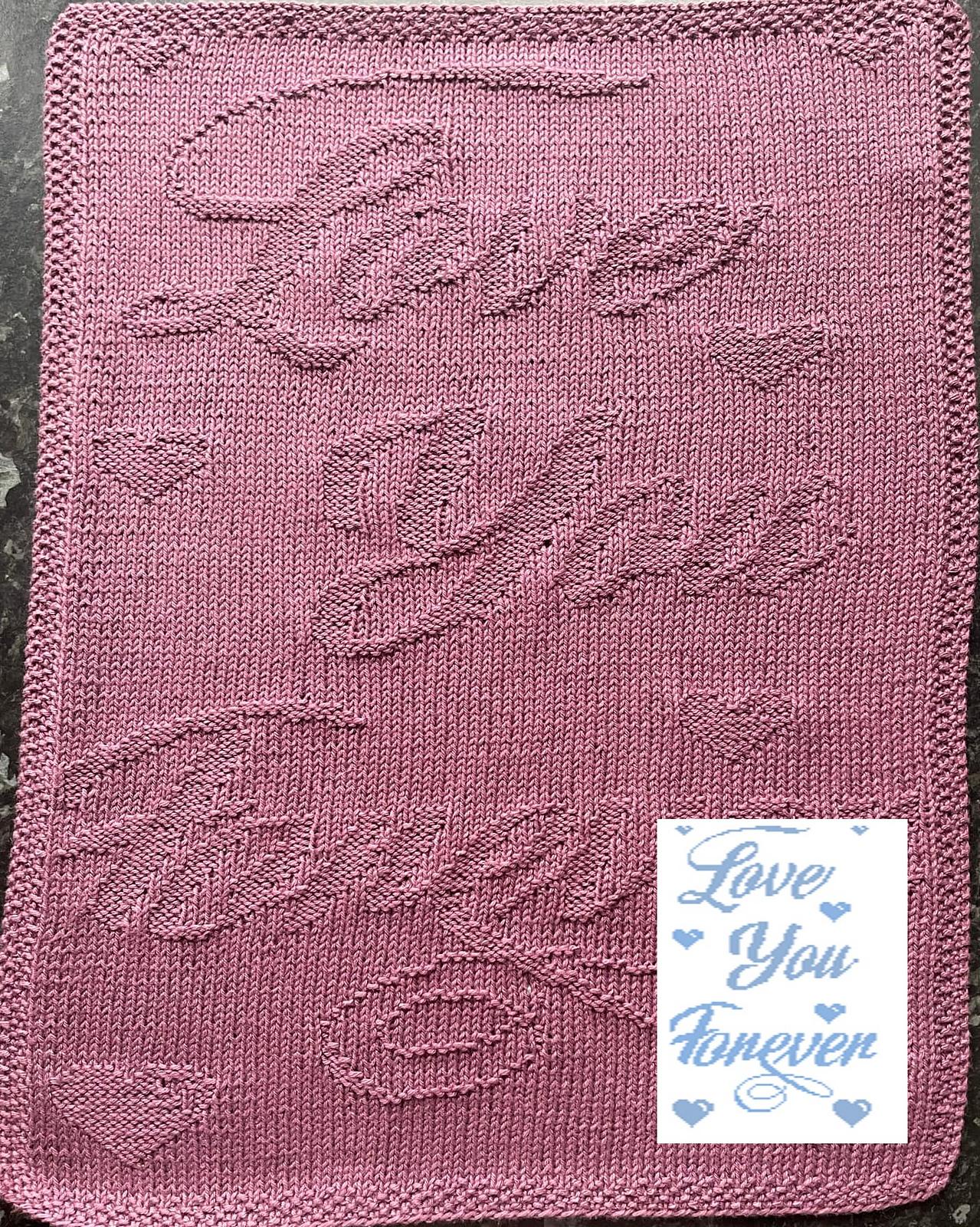 Nr. 874 Love you for ever guest towel