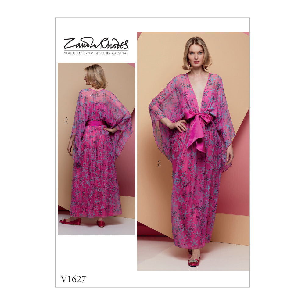 Vogue Misses' Special Occasion Dress and Sash V1627 - Sewing Pattern