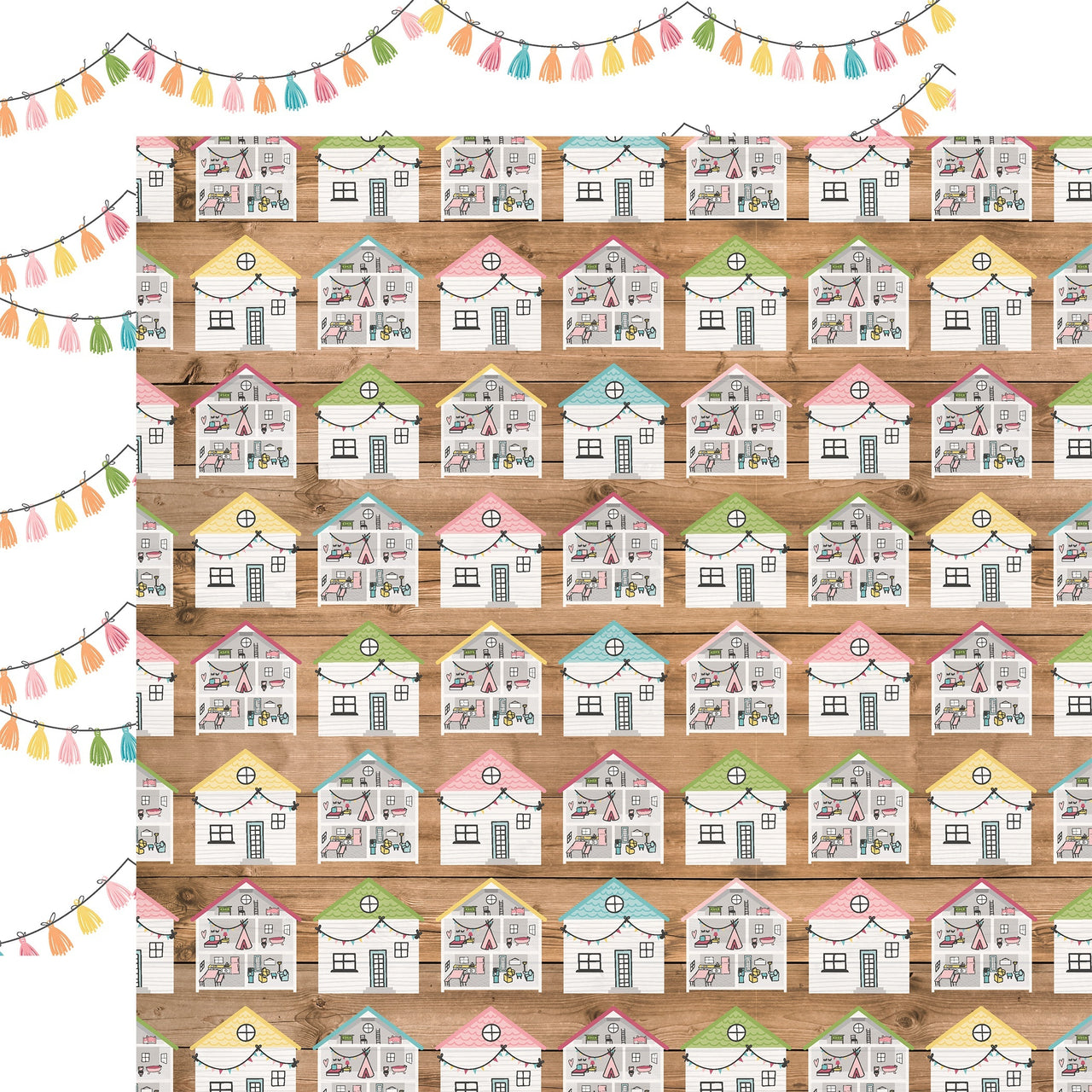 Echo Park Paper All Girl Double-Sided Cardstock 12"X12" 25/Pkg - Dollhouse Dreams
