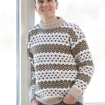 Safe Sweater in Viking Of Norway Alpaca Storm - UK-2306-4 - Downloadable PDF