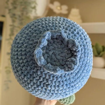 Crochet Small Blueberry Pillow Pattern PDF Super Bulky Yarn Version