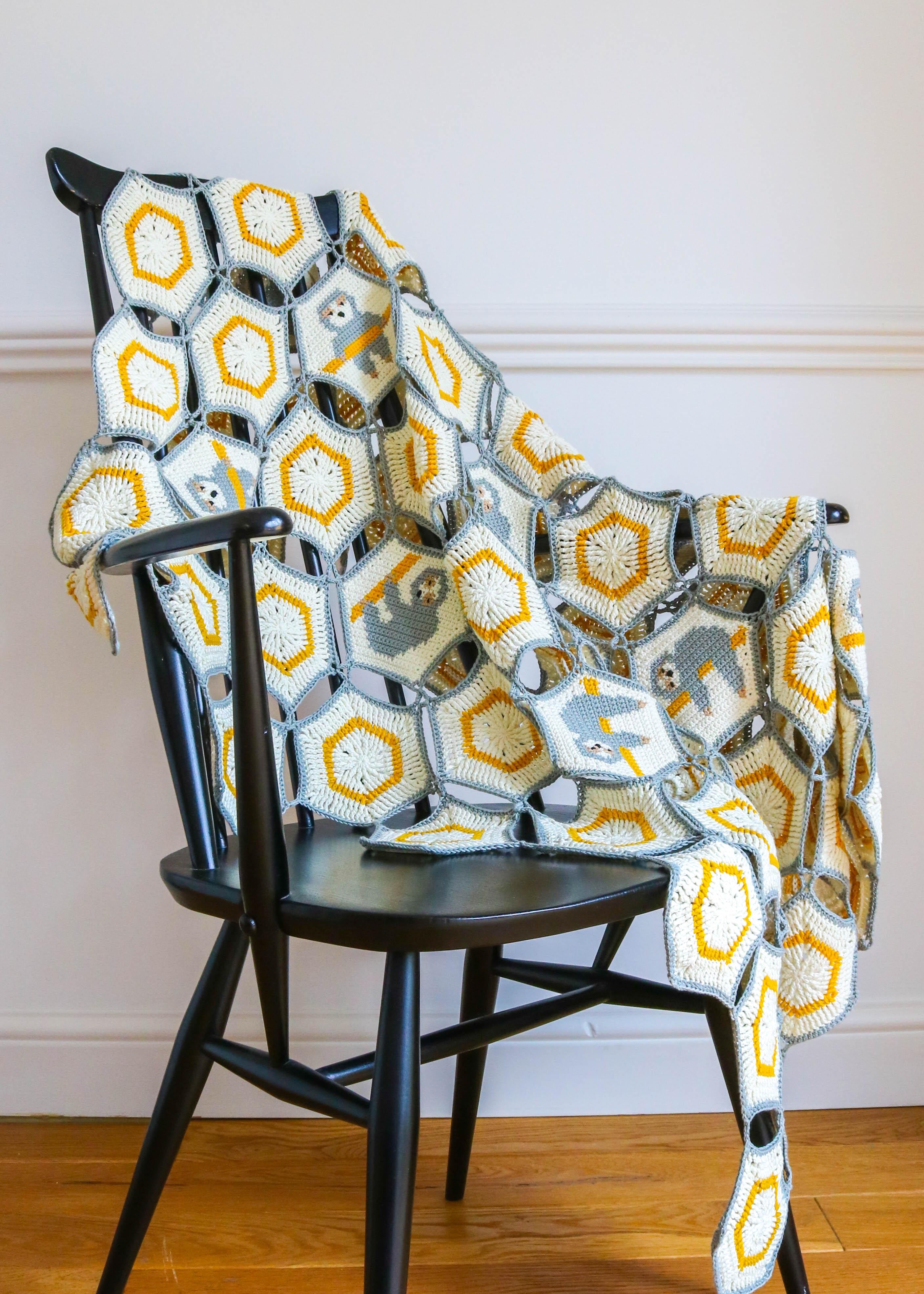 Sloth Afghan Blanket