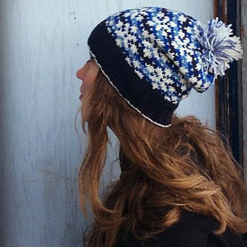 Snowflakes at Night Hat