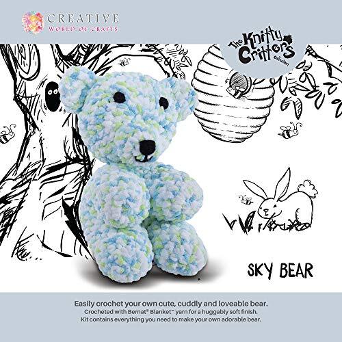 Creative World Of Crafts Knitty Critters - Sky the Teddy Bear Crochet Kit