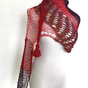 Vermillion shawl