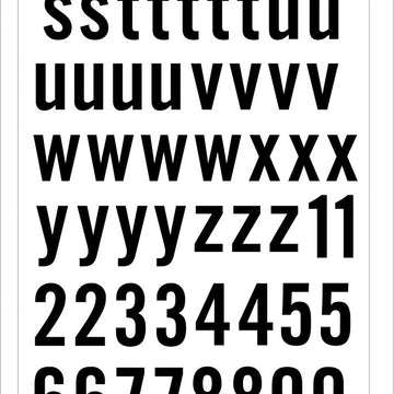 American Crafts Heidi Swapp Honey & Spice Thickers Stickers 175/Pkg - Alphabet/Glossy Black Chipboard