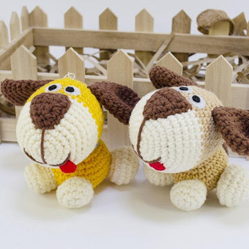 Amigurumi Puppy Dog Keychain