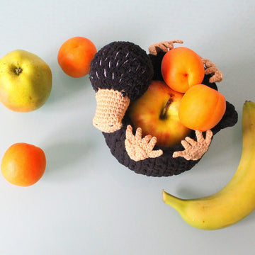Niffler crochet basket fantastic beasts