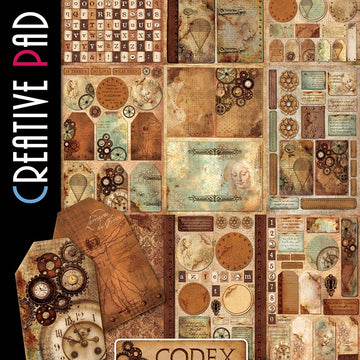 Ciao Bella Double-Sided Creative Pack 90lb A4 9/Pkg - Codex Leonardo, 9 Designs/1 Each