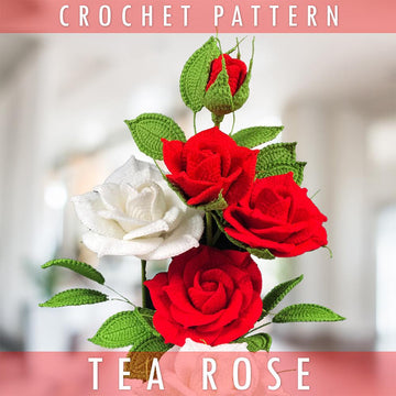 Hybrid Tea Rose Crochet Pattern