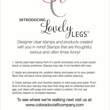 Colorado Craft Company Clear Stamps 4"X6" - Mr. & Mrs.-Lovely Legs