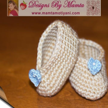 Easy Crochet Baby Booties Pattern Designer Shoes Slippers For Infants