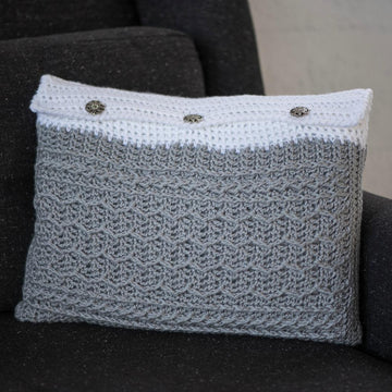 Cabled Zig Zag Rectangle Pillow