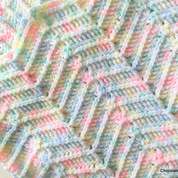 Ridged Ripple Baby Blanket
