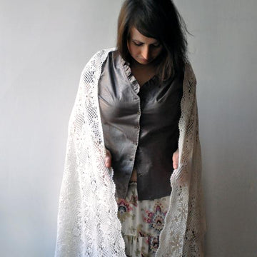 Leticia crochet bridal wrap
