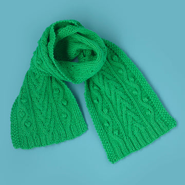 Chickling Cable Scarf - Free Knitting Pattern in Paintbox Yarns Cotton DK