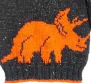 Dinosaur Sweater and Hat - Triceratops