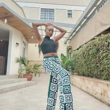 Granny Square Crochet Pants