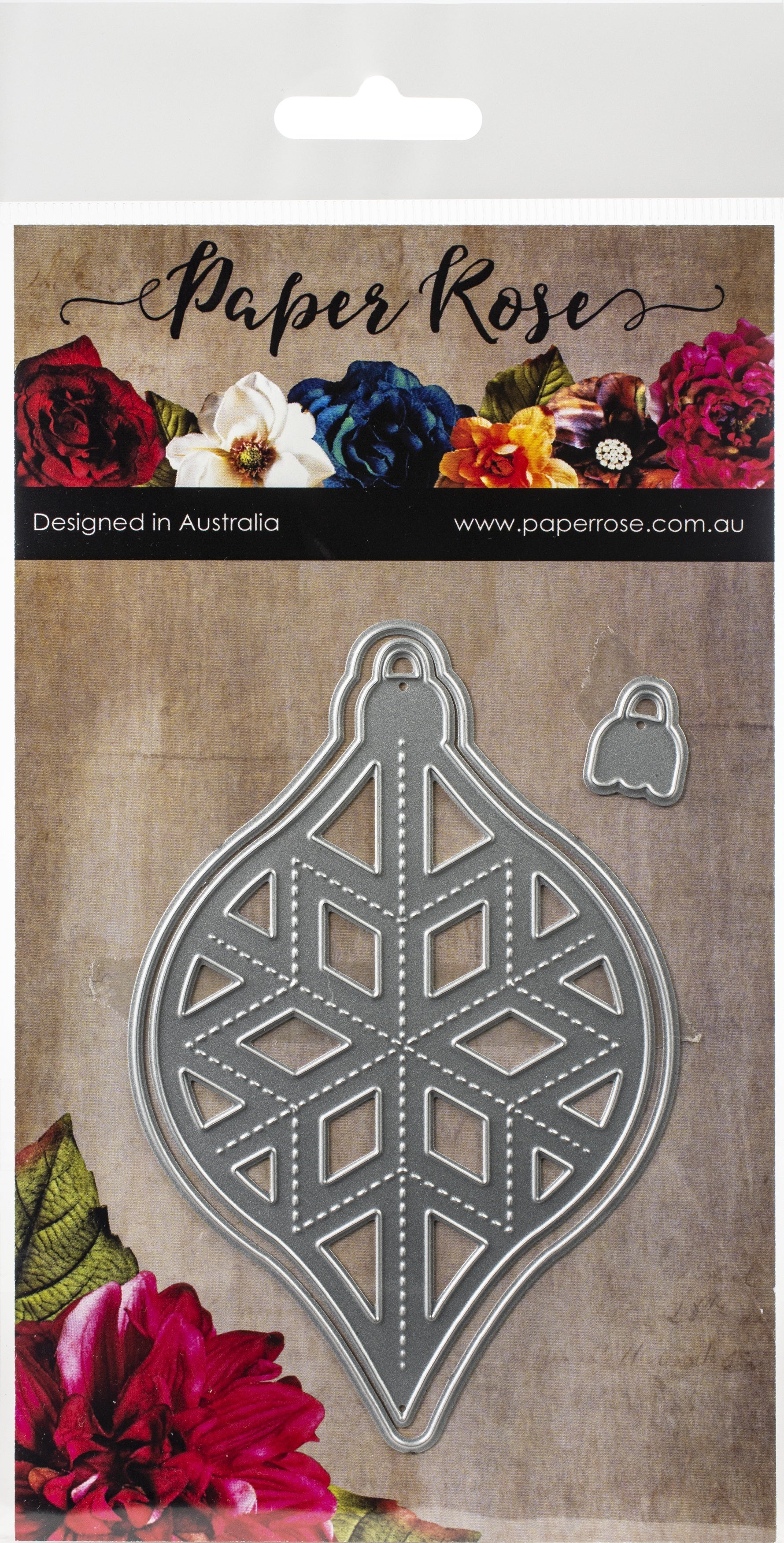 Paper Rose Dies - Layered Crystal Ornament 2