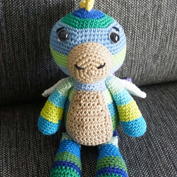Crochet pattern dragon Kunterbunt