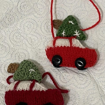 Driving Home For Christmas Tree Decoration