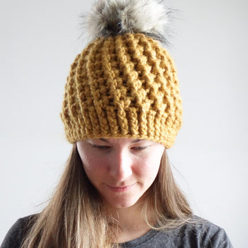 009-Chunky swirly hat