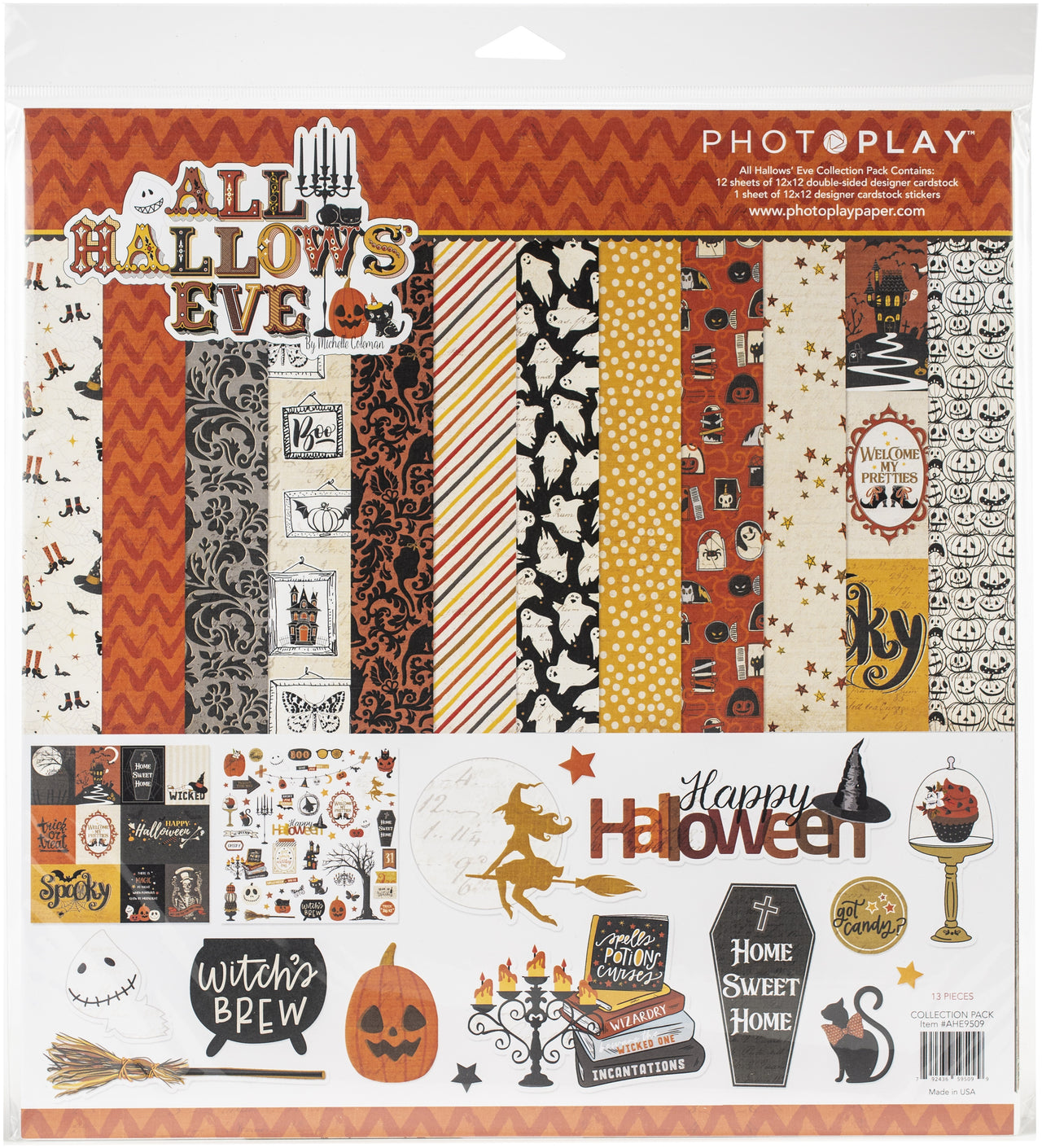 Photoplay Paper PhotoPlay Collection Pack 12"X12" - All Hallows' Eve