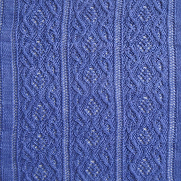 Trim Cable Lace Shawl