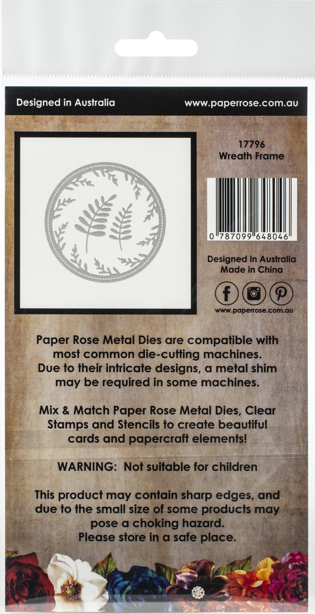 Paper Rose Dies - Wreath Frame