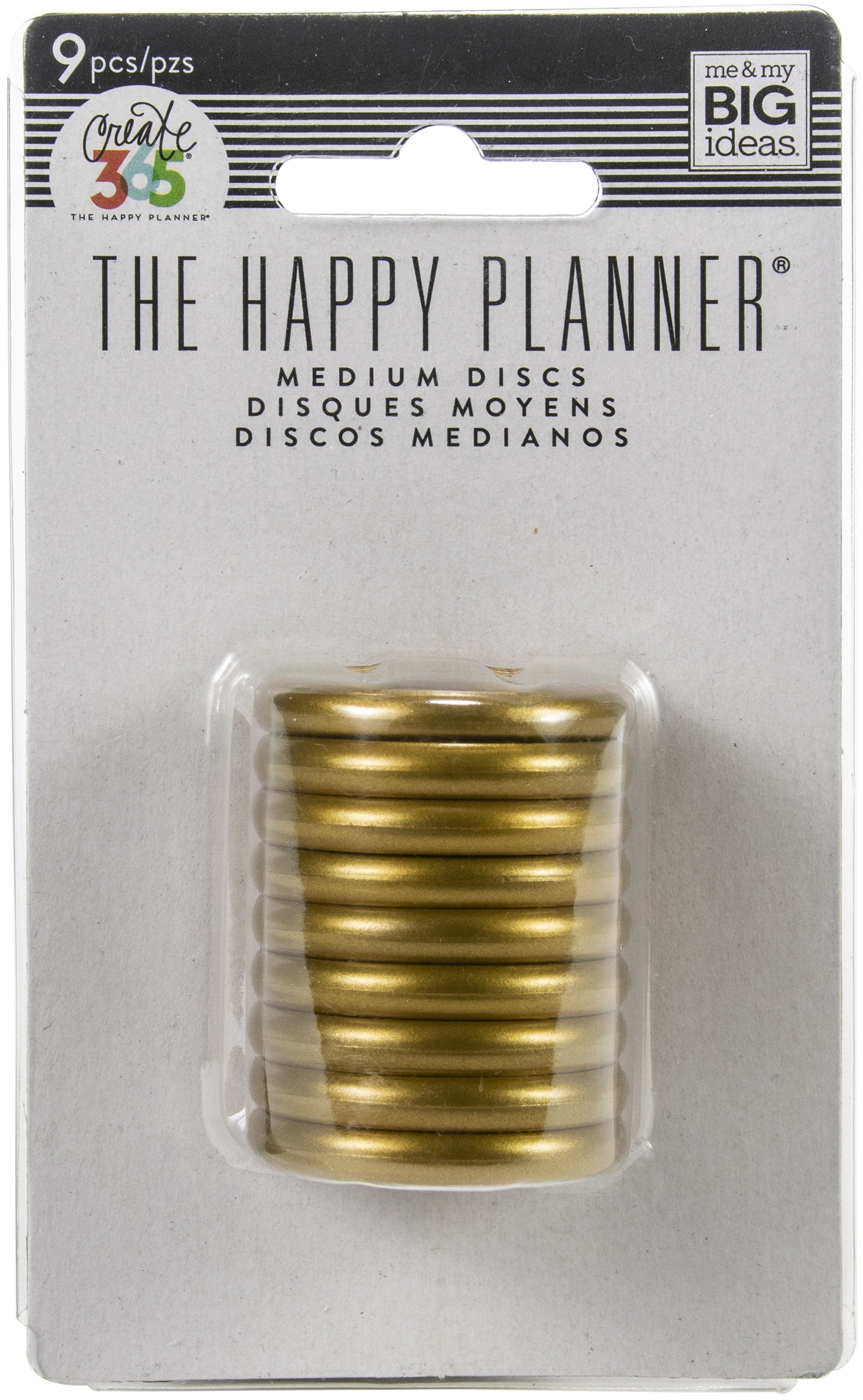 The Happy Planner Discs 1.25" 9/Pkg - Gold