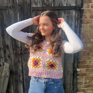 Chunky Granny Square Tank Top