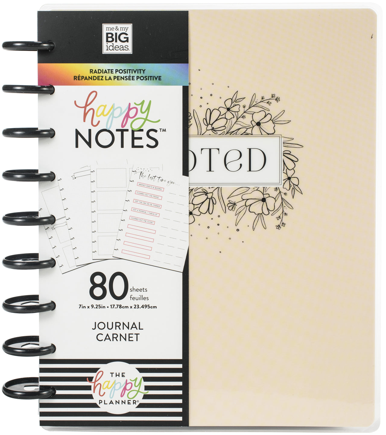 The Happy Planner Medium Journaling Notebook W/80 Sheets - Noted