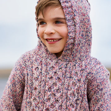 Cameron Children’s Cabled Jumper & Hoody By Sarah Hatton in West Yorkshire Spinners - WYS1000268 - Downloadable PDF