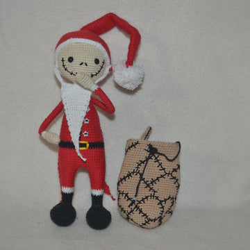 Jack Skellington Santa doll
