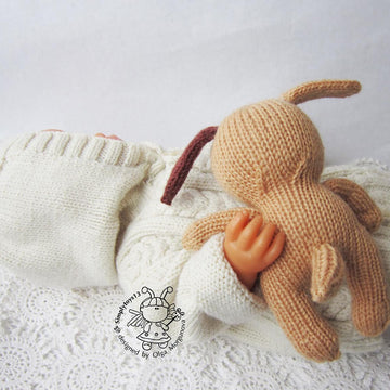 Toy for sleep. Doggie  for small babies