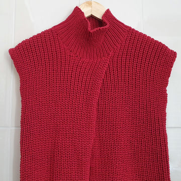 Eloise Plus - Fisherman’s Rib, cross front Vest