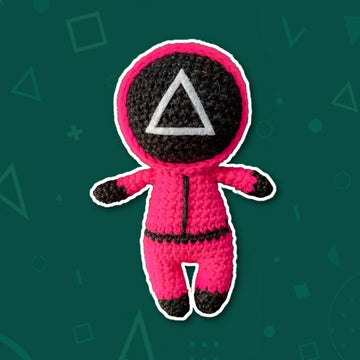 Squid Game Pink Soldiers Amigurumi