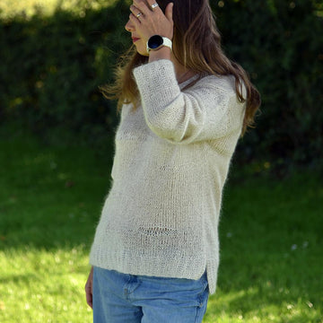 Broken Symmetry V-neck Sweater
