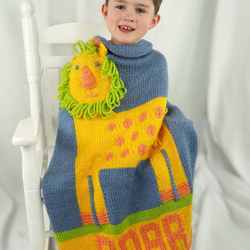 Lion Blanket in Cascade Yarns Pacific Chunky - C339 - Downloadable PDF