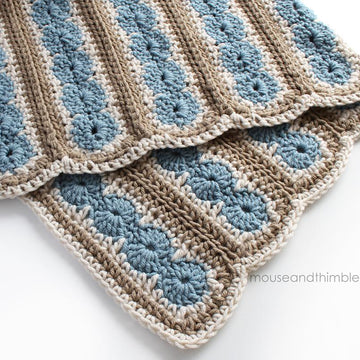 Ocean Shore Afghan Blanket US TERMS 5436