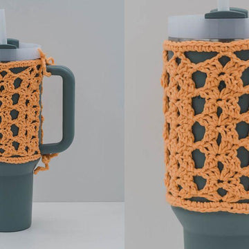 Lace Crochet Stanley Cup Holder